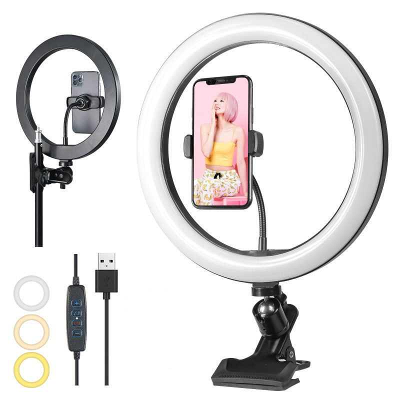 Photography Videos Free - Ściemnialna lampa pierścieniowa Led Profissional 26cm