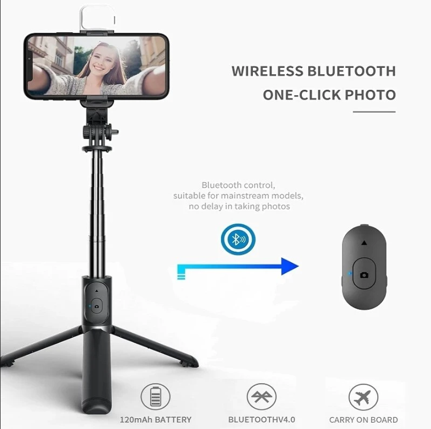 Photography Basics - Statyw do selfie z pilotem Bluetooth,